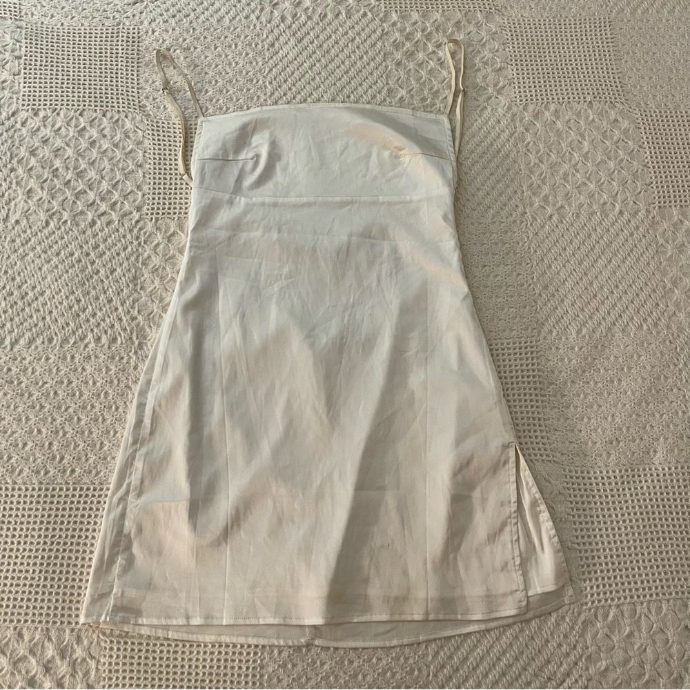 Women’s White Silk Mini Dress